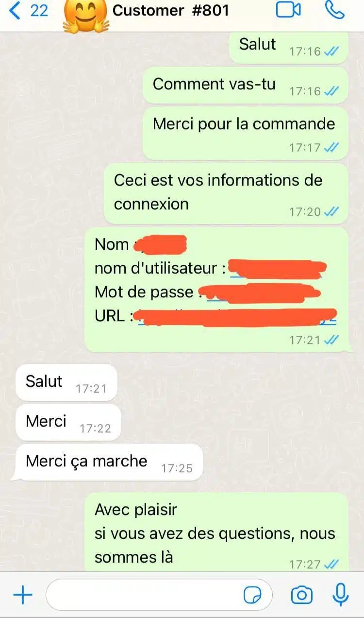 Avis client Marie-Claire T. sur French IPTV – 5/5